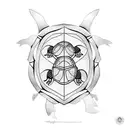 3 turtles tattoo design idea