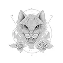Linha do tempo ondulada em Black work com os anos 1975, 2001, 1977 e 2008 tattoo design idea