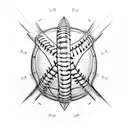 baseball Irish flag tattoo design idea