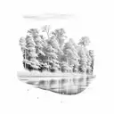 Harpeth rived, Rivanna river, red river, Mississippi River, Charles river connecting into one river tattoo design idea