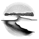 Harpeth rived, Rivanna river, red river, Mississippi River, Charles river connecting into one river tattoo design idea