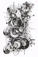 Create a sexy and edgy abstract design inspired by modern art movements tattoo design idea