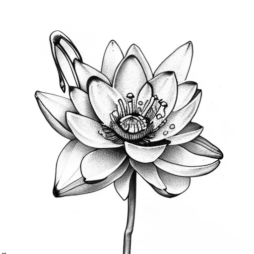 snowdrop flower, violet flower, honeysuckle flower, water lily flower, poppy flower,  tattoo design idea