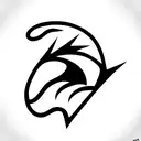 Dragon with lightning bolt eyes tattoo design idea