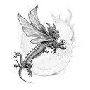 dragon-fly tattoo design idea