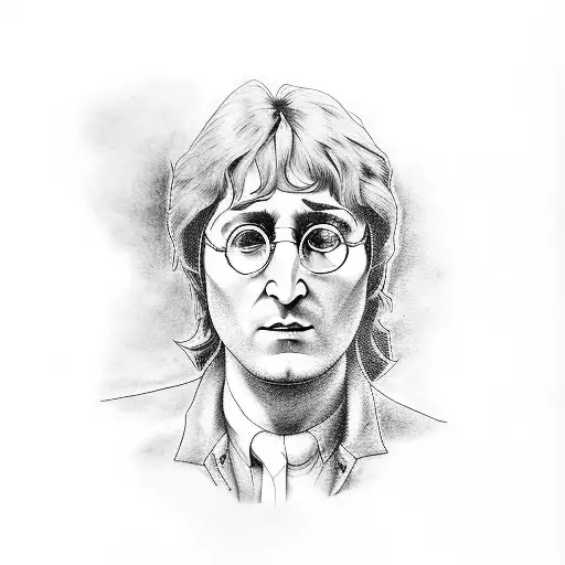 John Lennon tattoo design idea