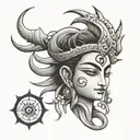 shiva third eye tattoo design idea