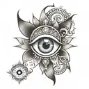 shiva third eye tattoo design idea