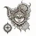 shiva third eye tattoo design idea