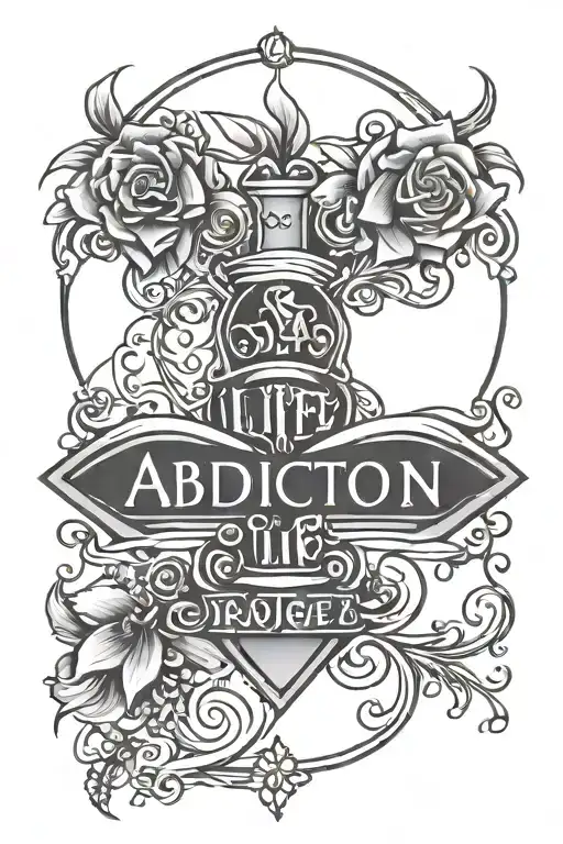 a tattoo design that represents recovery from drugs and that there is life after addiction. tattoo design idea