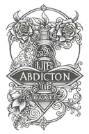 a tattoo design that represents recovery from drugs and that there is life after addiction. tattoo design idea