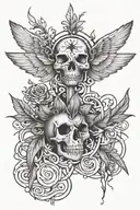 a tattoo design that represents recovery from drugs and that there is life after addiction. tattoo design idea