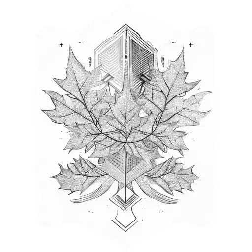A gaming controller made out of branches and leaves tattoo design idea