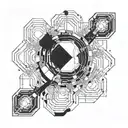 quantum computing tattoo design idea