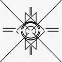 cyber lines circuit tattoo design idea