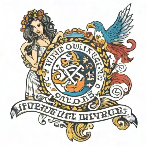 Hippie  County Divorce Infinity family Spice girls tattoo design idea
