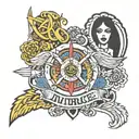 Hippie  County Divorce Infinity family Spice girls tattoo design idea