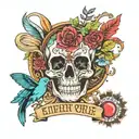 Hippie  County Divorce Infinity family Spice girls tattoo design idea