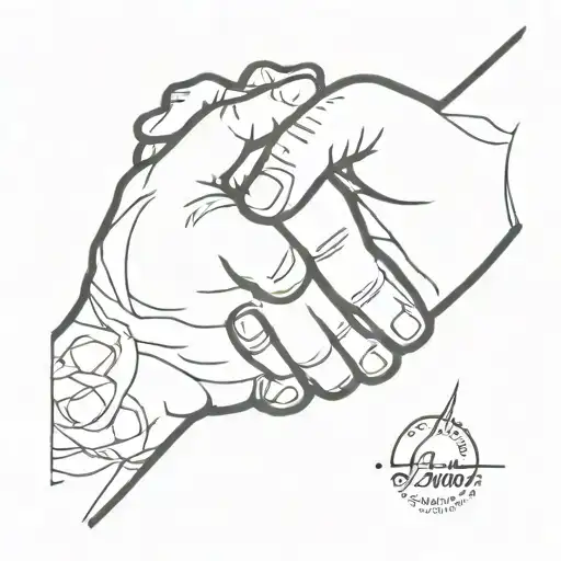 handshake tattoo design idea