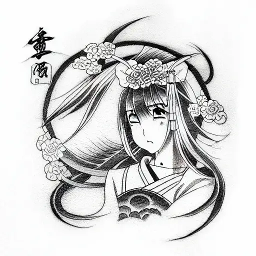 anime tattoo design idea