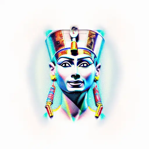 Nefertiti tattoo design idea