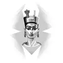 Nefertiti tattoo design idea