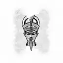 Nefertiti tattoo design idea