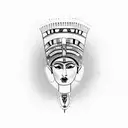Nefertiti tattoo design idea