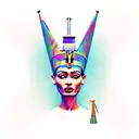 Nefertiti tattoo design idea