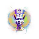 Nefertiti tattoo design idea