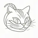 cheshire cat graphics tattoo design idea