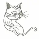 cheshire cat graphics tattoo design idea