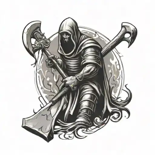 executioner with an axe tattoo design idea