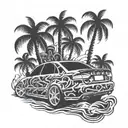 audi a4 b5 exhaust makes flames tattoo design idea