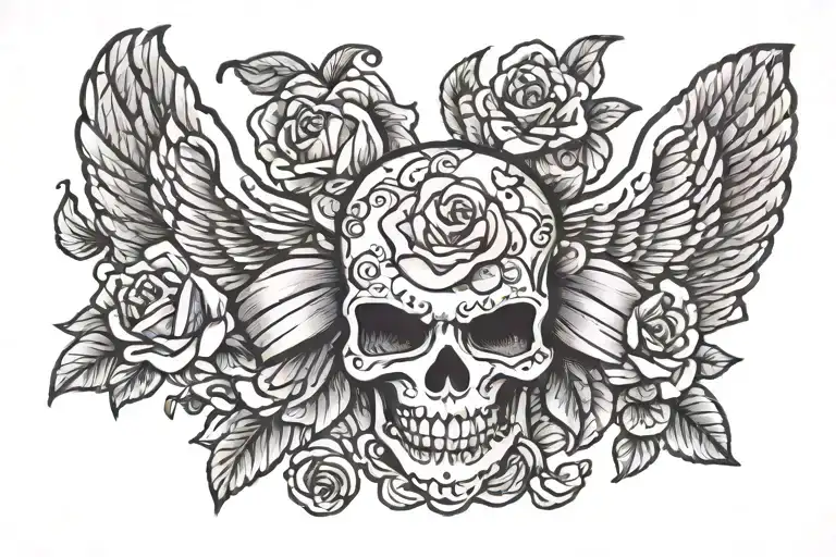 breast cancer tattoo design idea