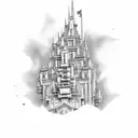 Hollywood studios tower of terror tattoo design idea