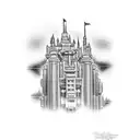 Hollywood studios tower of terror tattoo design idea
