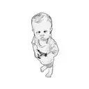 a little boy tattoo design idea