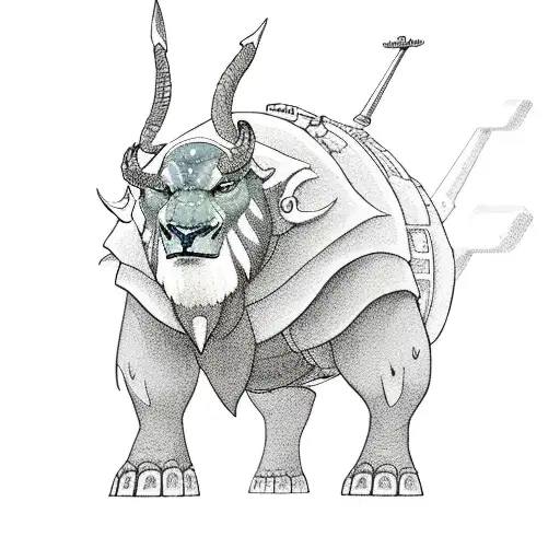 appa the air bizon from avatar tattoo design idea