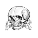 Irish skull tattoo design idea