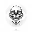 Irish skull tattoo design idea