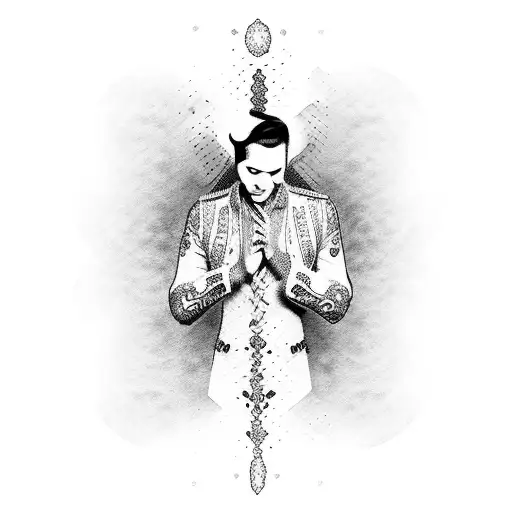 Elvis Presley Sleeve tattoo design idea