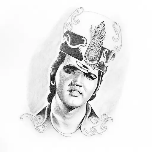 Elvis Presley tattoo design idea