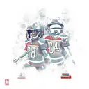 number 8 with maya culture into my son´s name santino and oscar , football  tattoo design idea