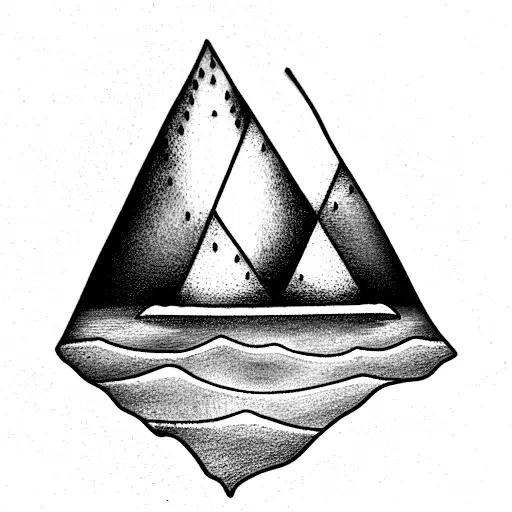 iceberg tattoo design idea