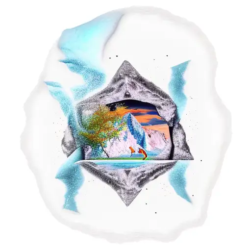 iceberg tattoo design idea