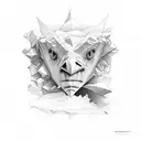 iceberg tattoo design idea