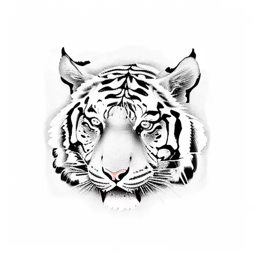 Tiger, powerful, love, courage, snakehead, redrose, gratitude tattoo design idea