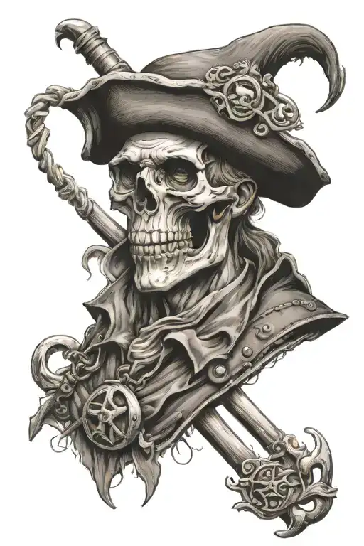 Jolly Roger one eyed Willy   tattoo design idea