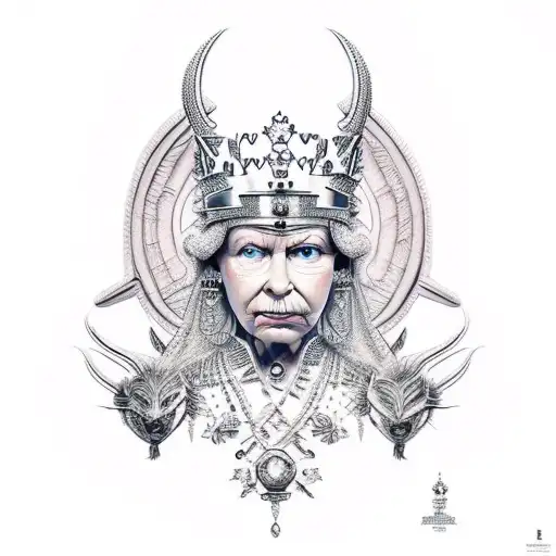 queen warrior mother epic  tattoo design idea